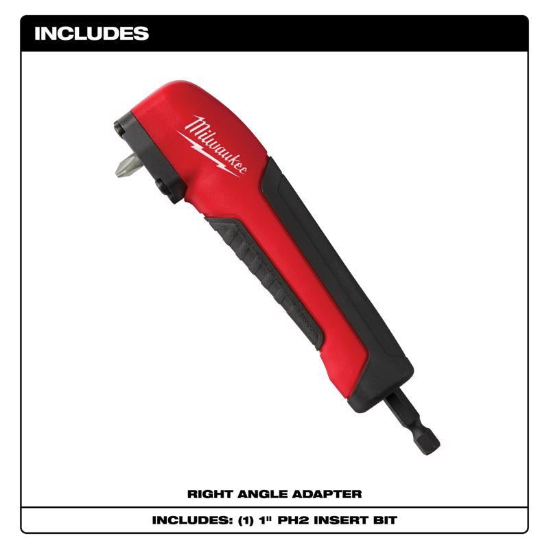 Milwaukee Shockwave Right Angle Attachment 1/4 in. Hex Shank