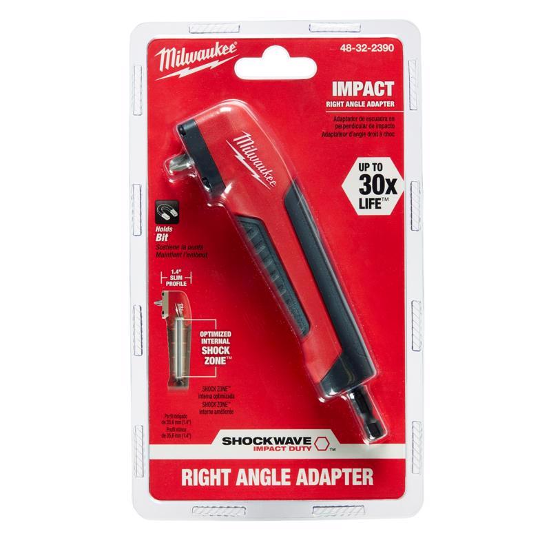 Milwaukee Shockwave Right Angle Attachment 1/4 in. Hex Shank