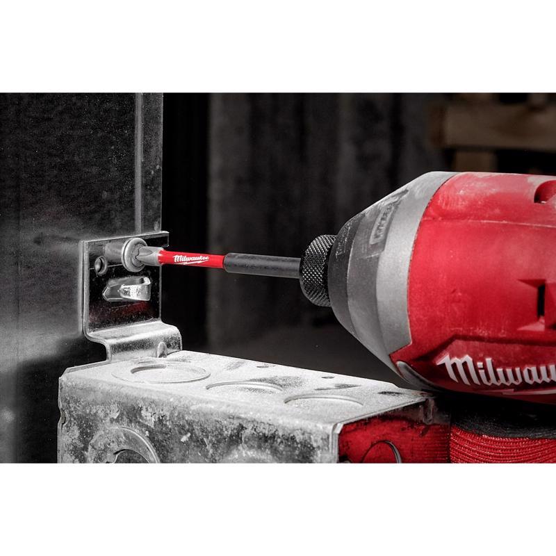 Milwaukee Shockwave Phillips/Square PH2/SQ2 X 2-3/8 in. L Impact Double-Ended Power Bit Steel