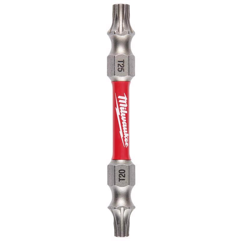 Milwaukee Shockwave Torx T20/T25 X 2-3/8 in. L Impact Double-Ended Power Bit Steel