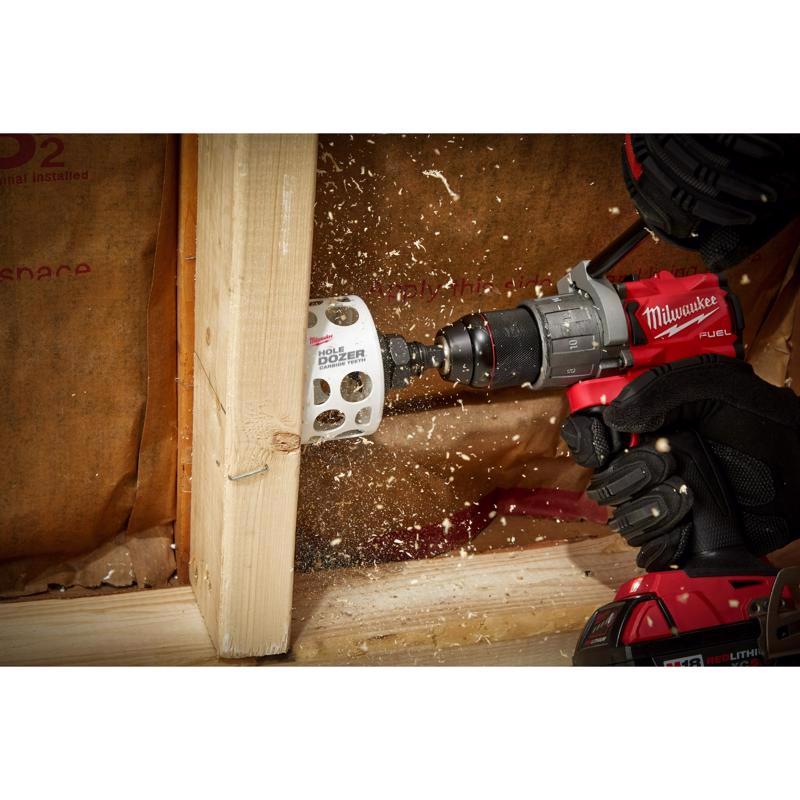 Milwaukee Hole Dozer 1-1/8 in. Carbide Tipped 2-1/8 in. L X 1/4 in. D Hole Saw