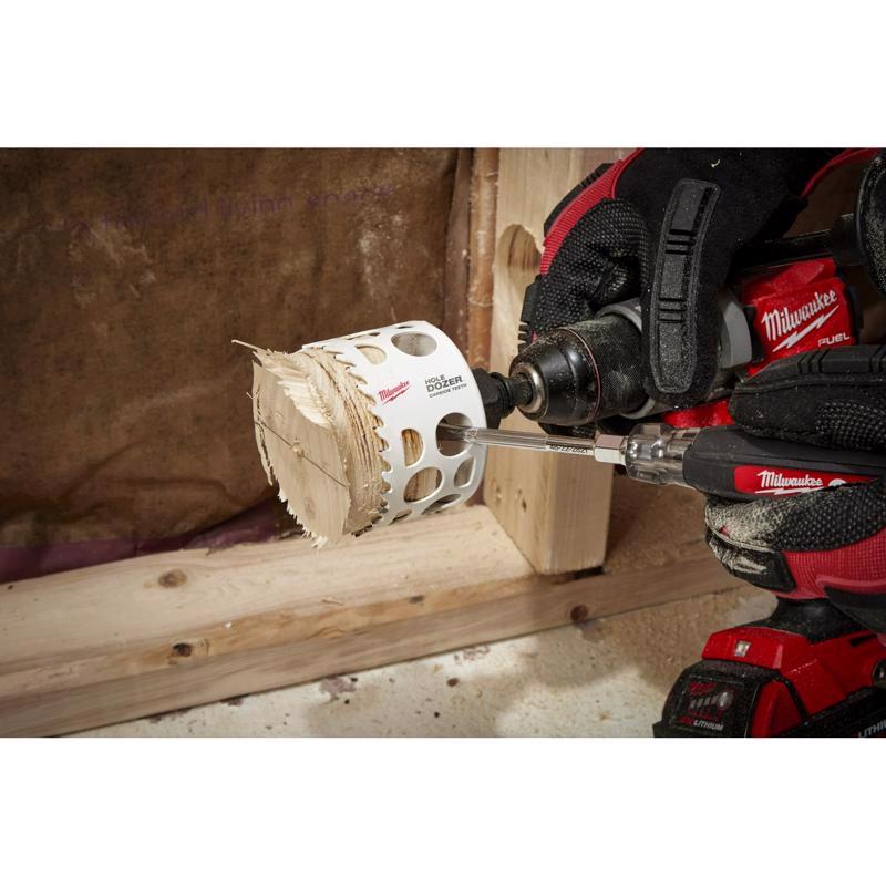 Milwaukee Hole Dozer 1-1/8 in. Carbide Tipped 2-1/8 in. L X 1/4 in. D Hole Saw