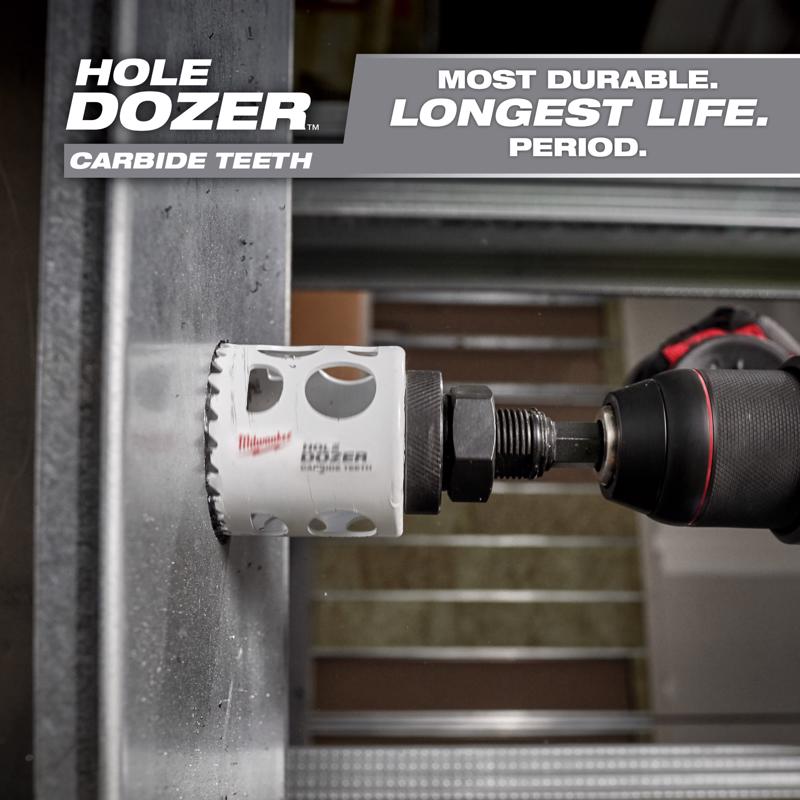 Milwaukee Hole Dozer 1-3/8 in. Carbide Tipped 2-1/8 in. L X 1/4 in. D Hole Saw