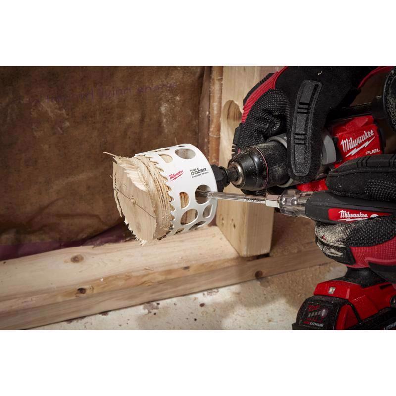 Milwaukee Hole Dozer 3 in. Carbide Tipped 1-7/8 in. L X 1/4 in. D Hole Saw
