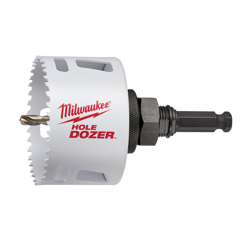 Milwaukee Hole Dozer 3 in. Bi-Metal 1.9 in. L X 1/4 in. D Hole Saw