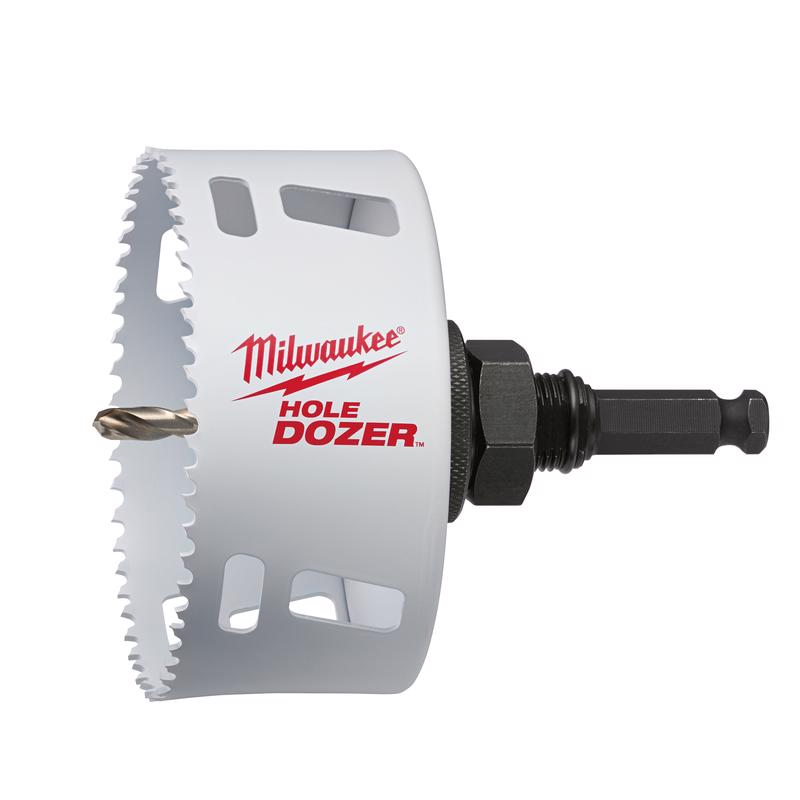 Milwaukee Hole Dozer 4-1/8 in. Bi-Metal 1.9 in. L X 1/4 in. D Hole Saw