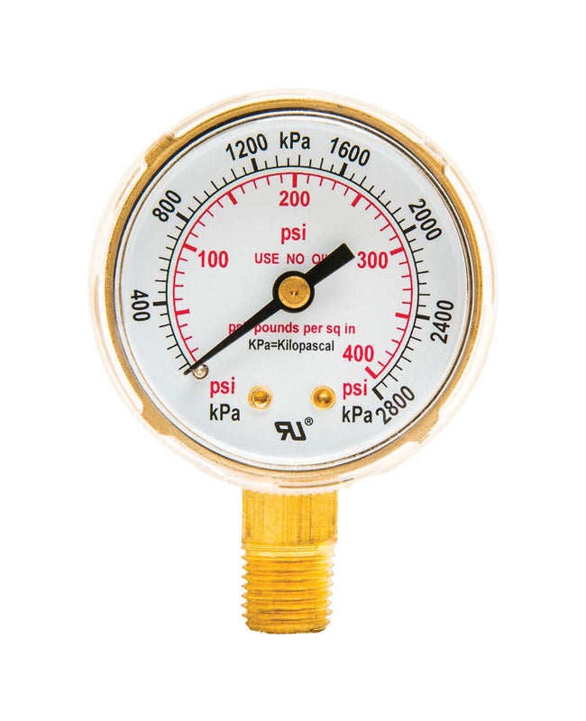 Forney 5.75 in. L X 3.88 in. W Regulator Gauge Brass