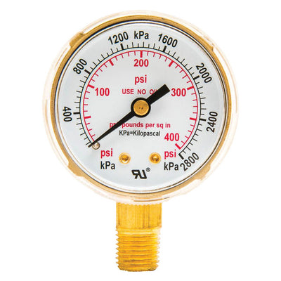 Forney 5.75 in. L X 3.88 in. W Regulator Gauge Brass