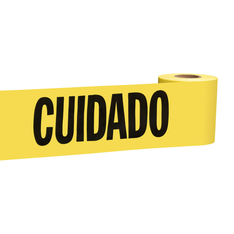 Empire 200 ft. L X 3 in. W Plastic Caution Cuidado Barricade Tape Yellow