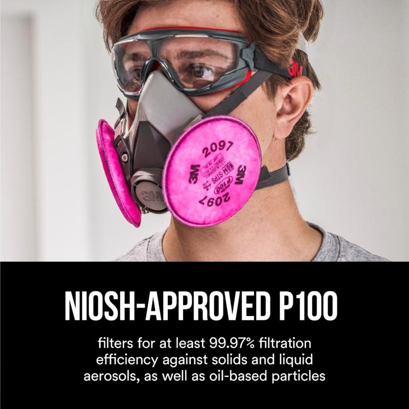 3M P100 Paint Sanding Respirator 6000-Series