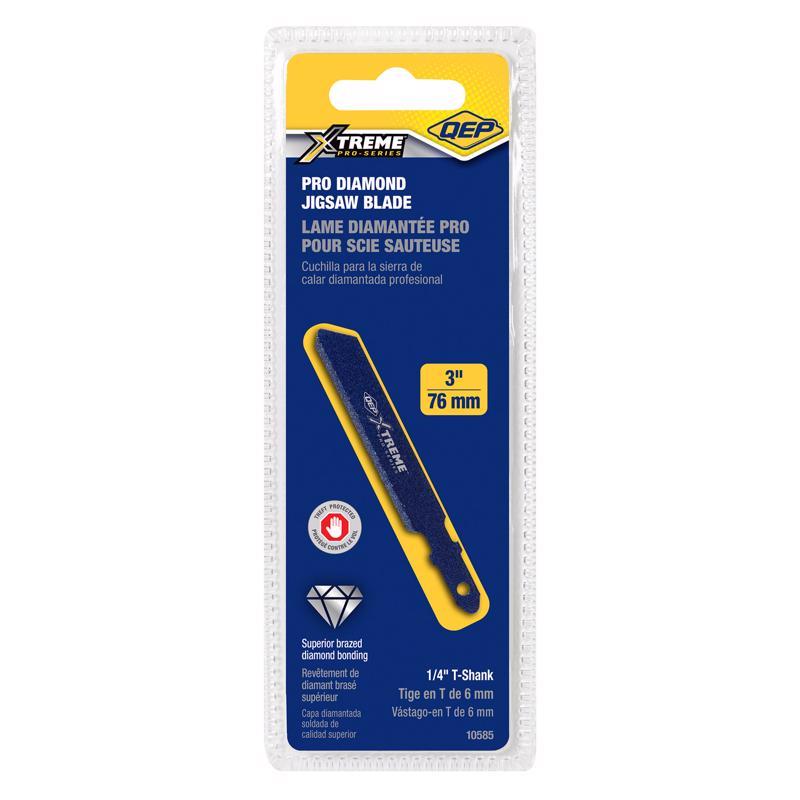 QEP 3 in. Diamond Grit T-Shank Jig Saw Blade 10/14 TPI