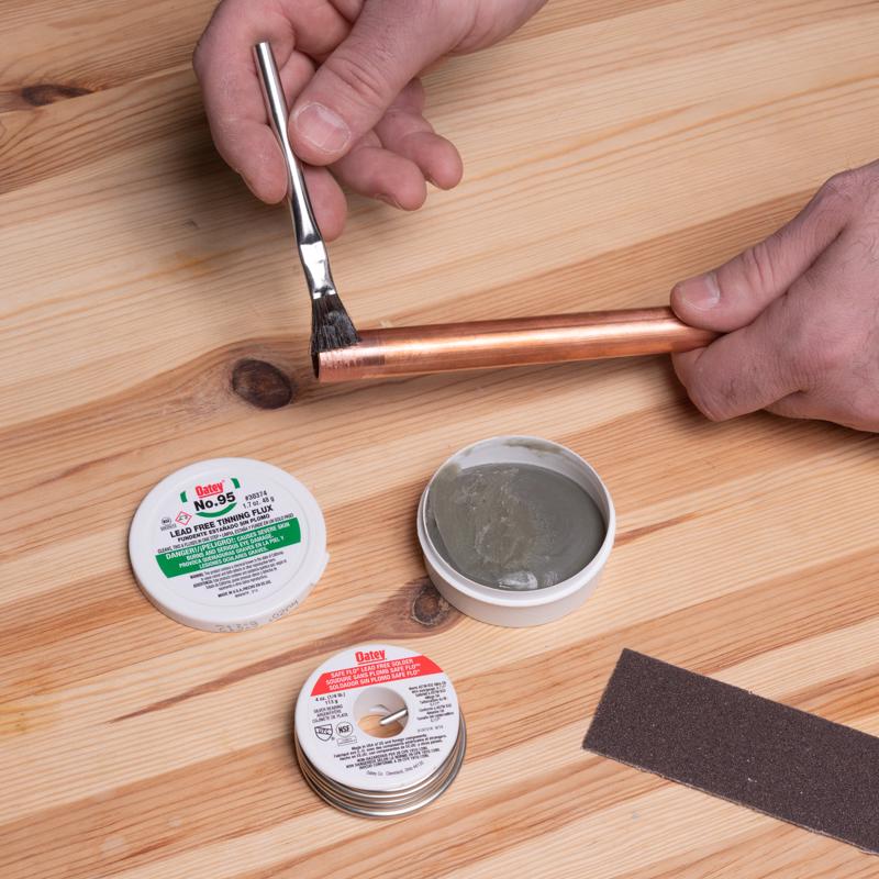 Oatey Safe-Flo 8 oz Lead-Free Plumbing Solder Kit Silver Bearing 50/50 2 pc