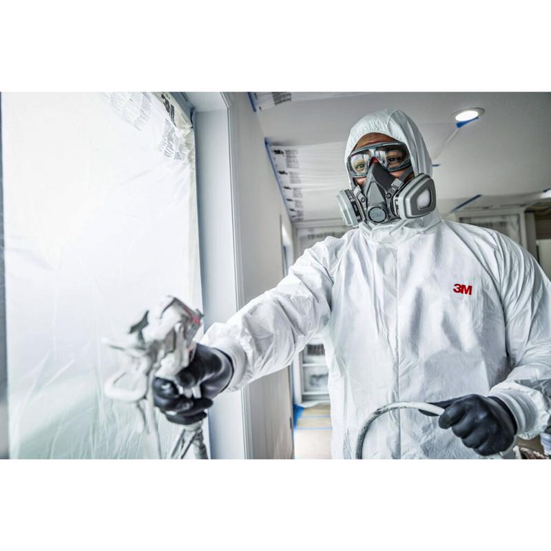 3M P95 Paint Project Half Face Respirator 6000-Series Valved Black L