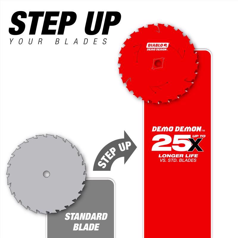 Diablo Steel Demon 7-1/4 in. D X 5/8 in. Cermet Metal Saw Blade 48 teeth