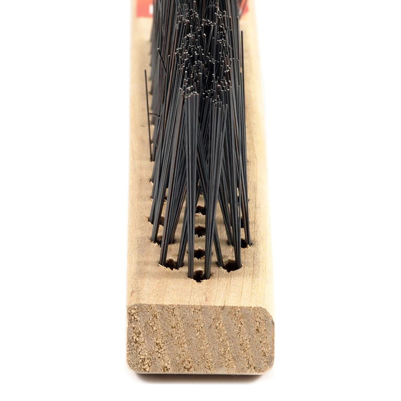 Forney 13.75 in. L X 1.25 in. W V-Groove Scratch Brush Carbon Steel