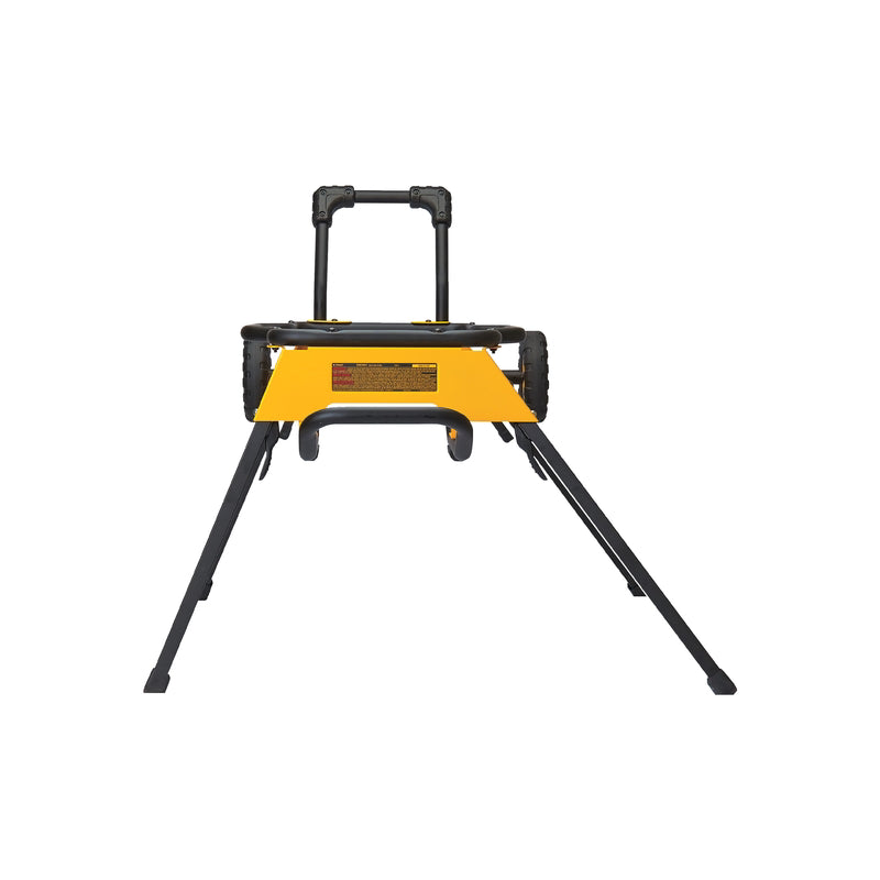 DeWalt Steel 47-1/2 in. L X 25-1/4 in. H X 25-13/16 in. W Rolling Table Saw Stand Yellow