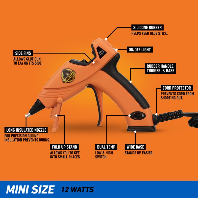Gorilla 20 W Dual Temperature Mini Glue Gun