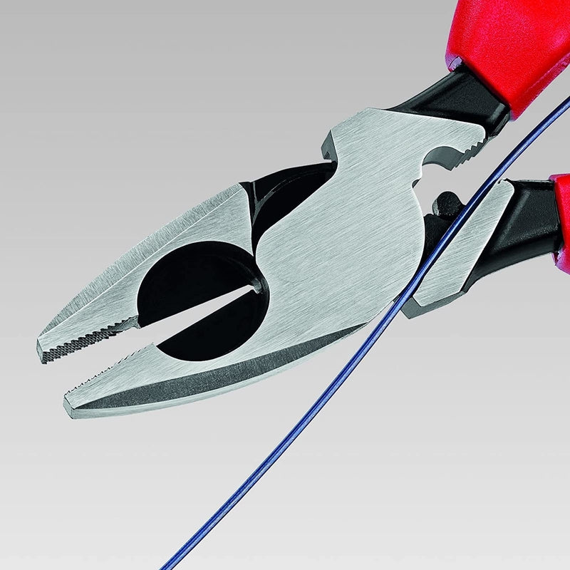 Knipex 9.5 in. Steel Lineman's Crimping Pliers