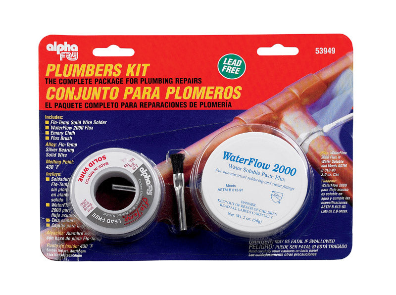 Alpha Fry 6 oz Lead-Free Plumbers Kit 0.12 in. D Silver-Bearing Alloy