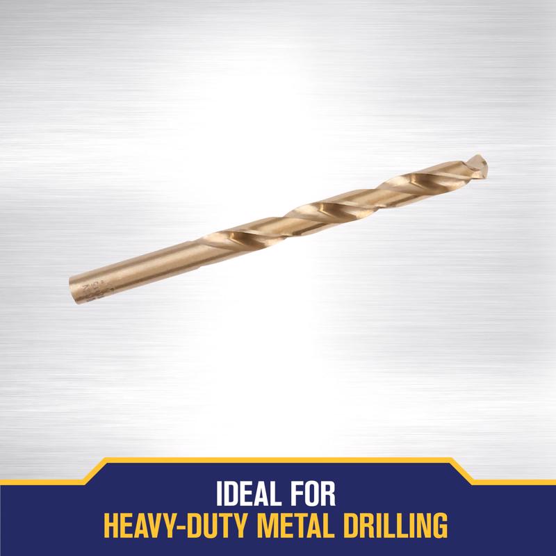Irwin 11/32 in. X 4-3/4 in. L Cobalt Alloy Steel Drill Bit Straight Shank
