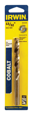 Irwin 13/32 in. X 5-1/4 in. L Cobalt Alloy Steel Drill Bit Straight Shank