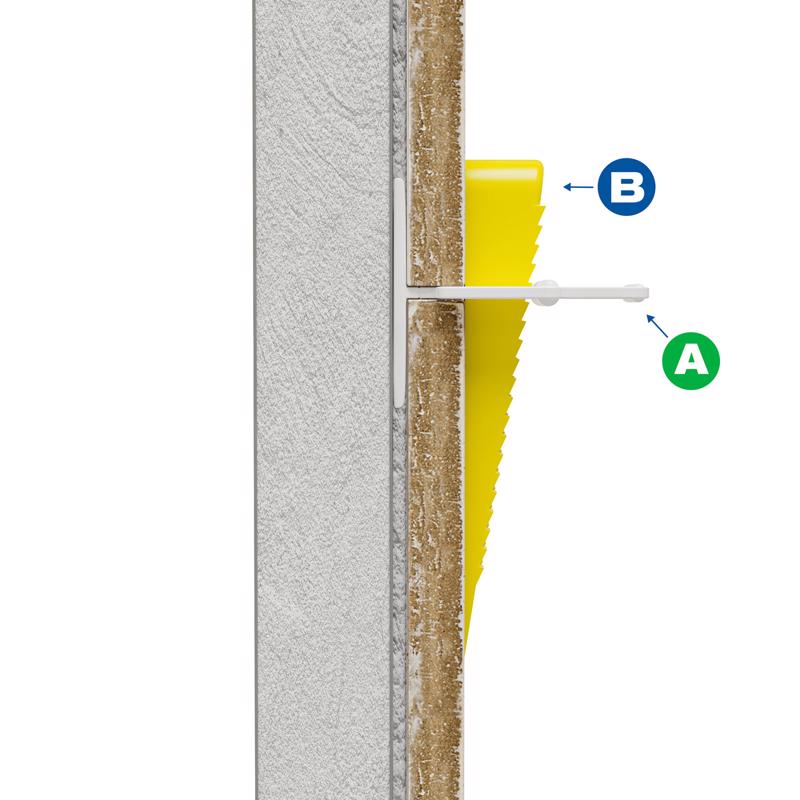 QEP Lash 1.52 in. H X 0.75 in. W X 1.27 in. L Plastic Tile Spacer Clips 100 pk
