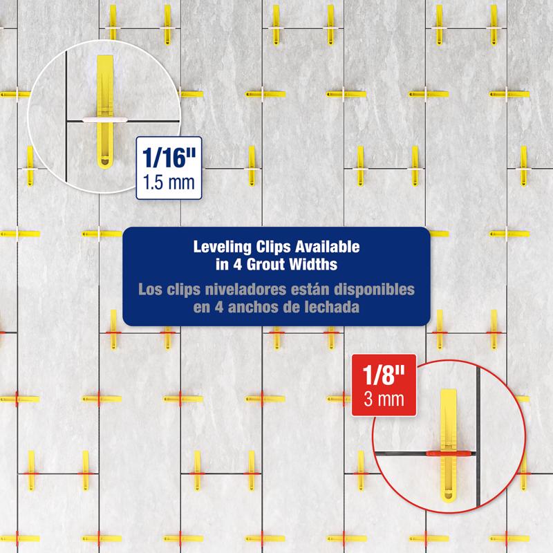 QEP Lash 1.52 in. H X 0.75 in. W X 1.27 in. L Plastic Tile Spacer Clips 100 pk