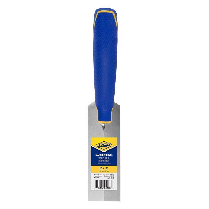 QEP 2 in. H X 2 in. W X 6 in. L Steel Margin Trowel