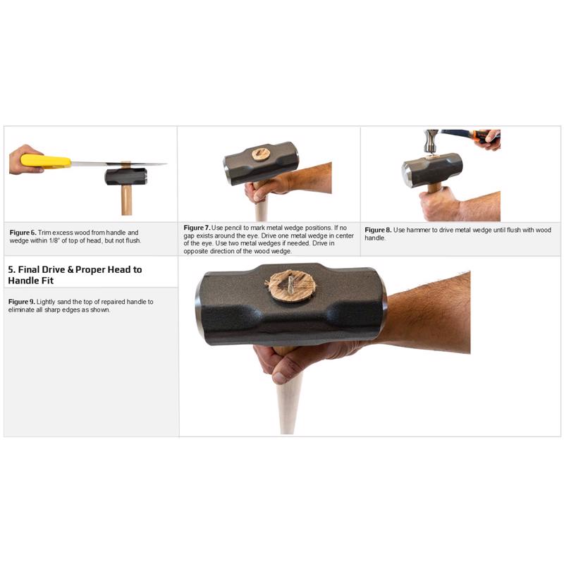 Truper 36 in. Wood Sledge Replacement Handle Brown