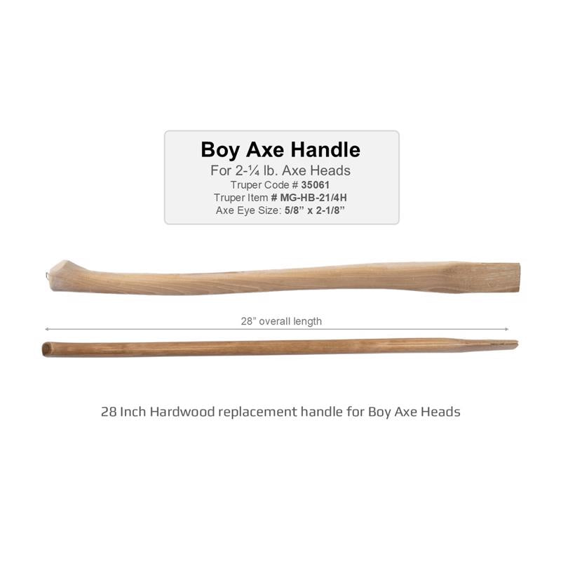 Truper 28 in. Wood Boys Axe Replacement Handle