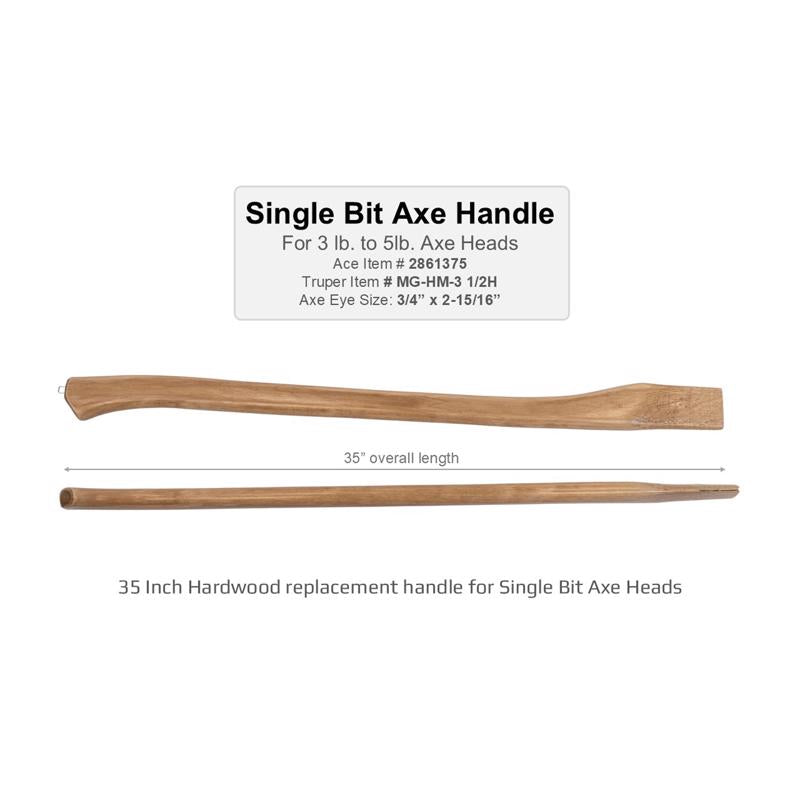Truper 35 in. Wood Axe Replacement Handle
