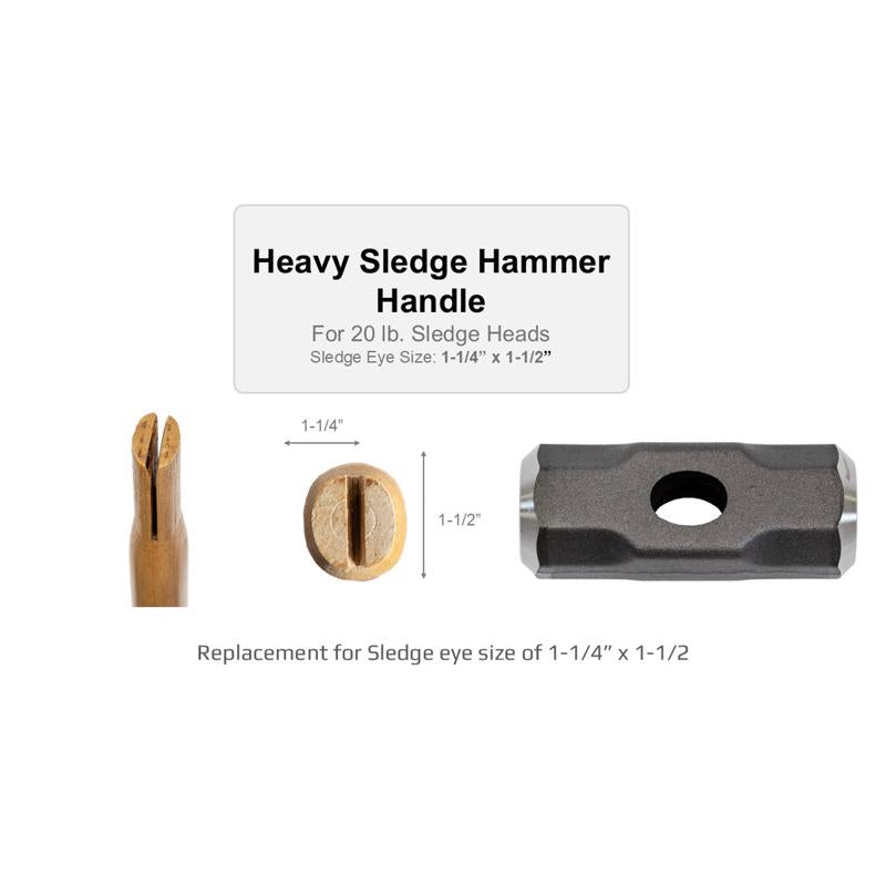 Truper 36 in. Wood Heavy Duty Sledge Replacement Handle Brown