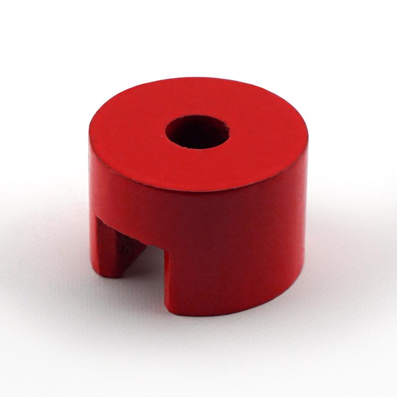 Magnet Source .5 Dia. in. L X .75 in. W Red Work Holding Magnet 4 lb. pull