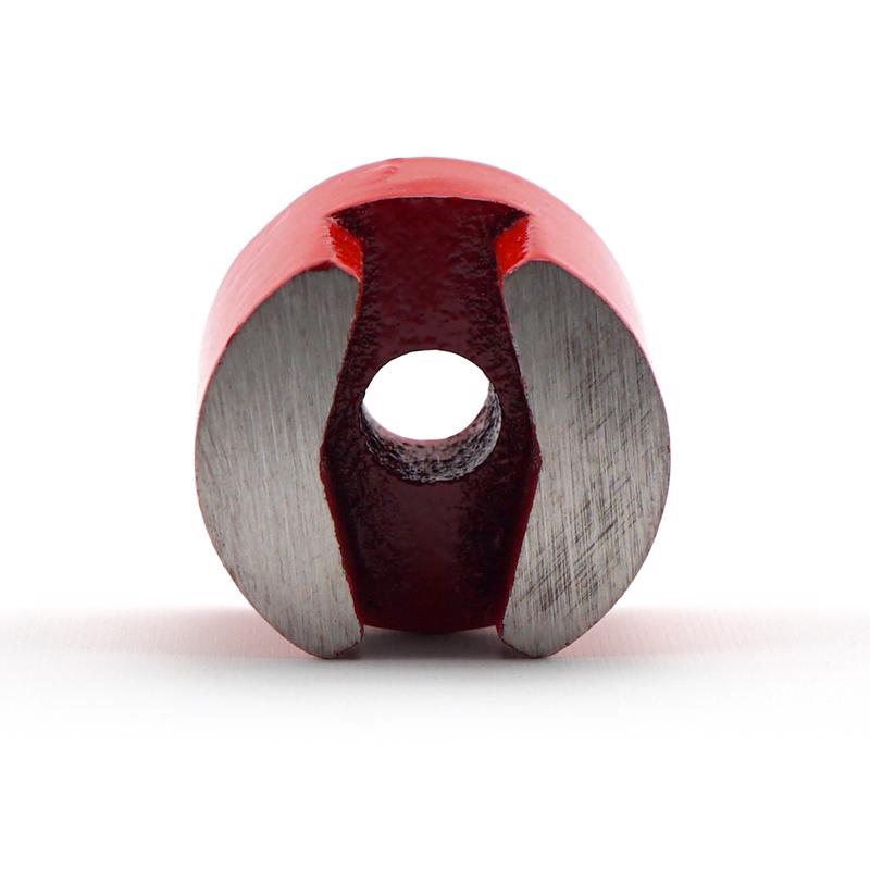 Magnet Source .5 Dia. in. L X .75 in. W Red Work Holding Magnet 4 lb. pull