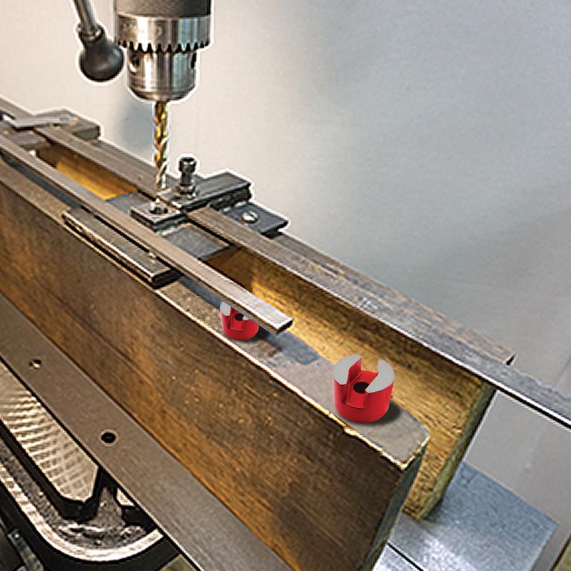 Magnet Source .5 Dia. in. L X .75 in. W Red Work Holding Magnet 4 lb. pull
