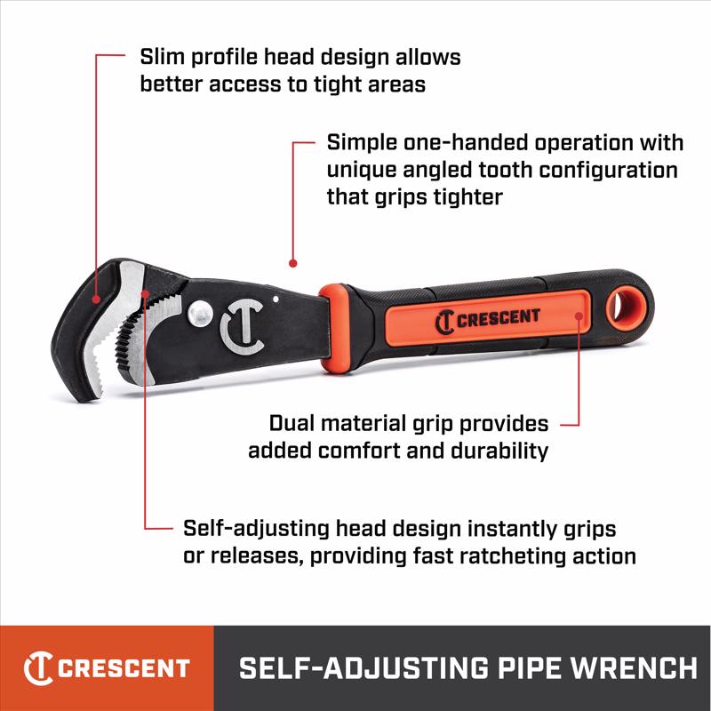 Crescent Self-Adjusting Pipe Wrench 12 in. L