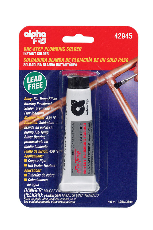 Alpha Fry 1.3 oz Lead-Free Plumbing Solder Silver-Bearing Alloy