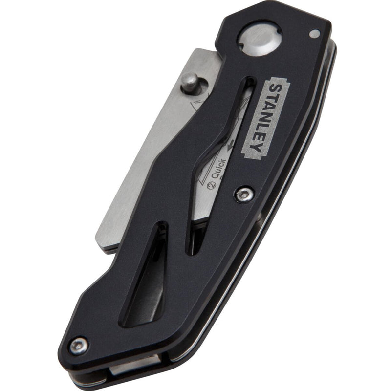 Stanley 5-3/4 in. Folding Fixed Utility Knife Black