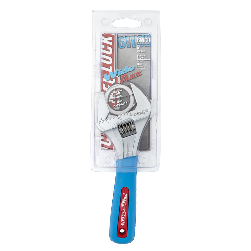 Channellock Wideazz Metric and SAE Adjustable Wrench 6 in. L