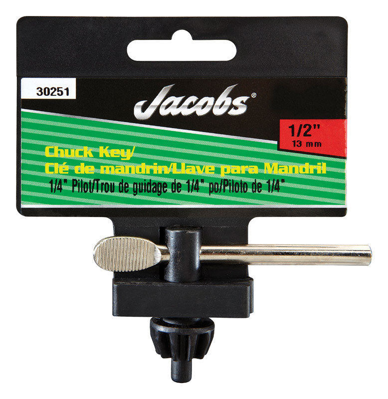 Jacobs 1/2 in. X 1/4 in. K32 Chuck Key T-Handle Steel
