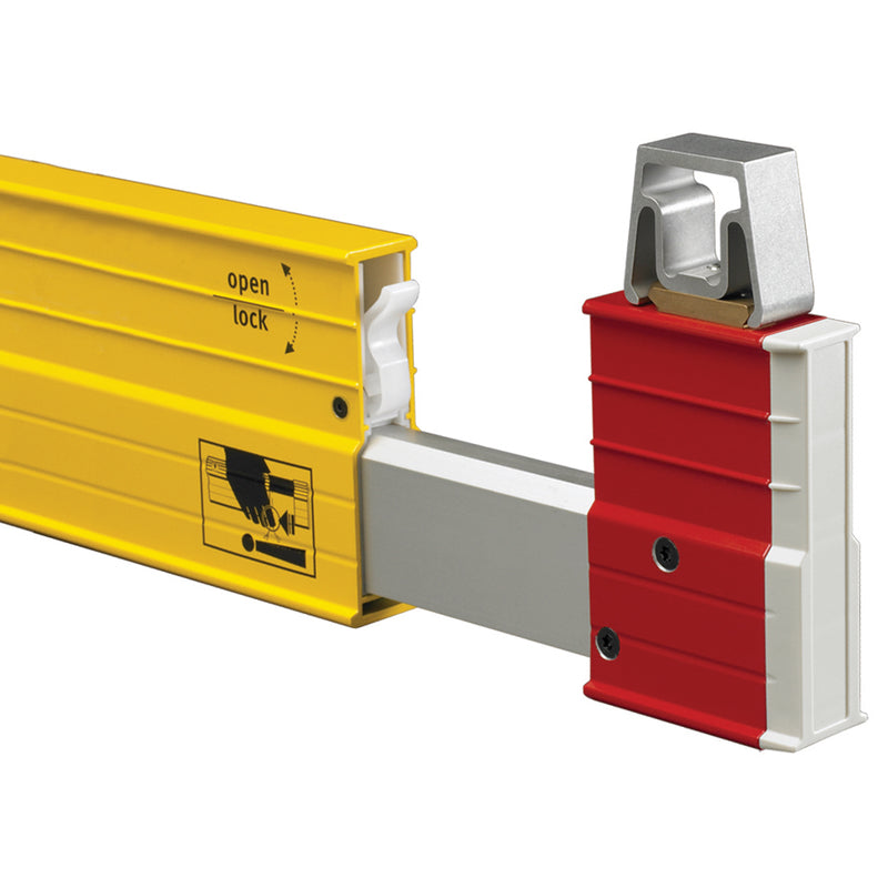 STABILA 144 in. Aluminum Type 106T Plate Level 3 vial
