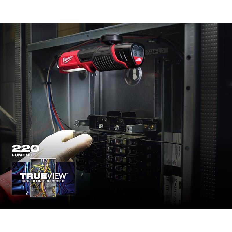 Milwaukee M12 220 lm Black/Red LED Stick Light