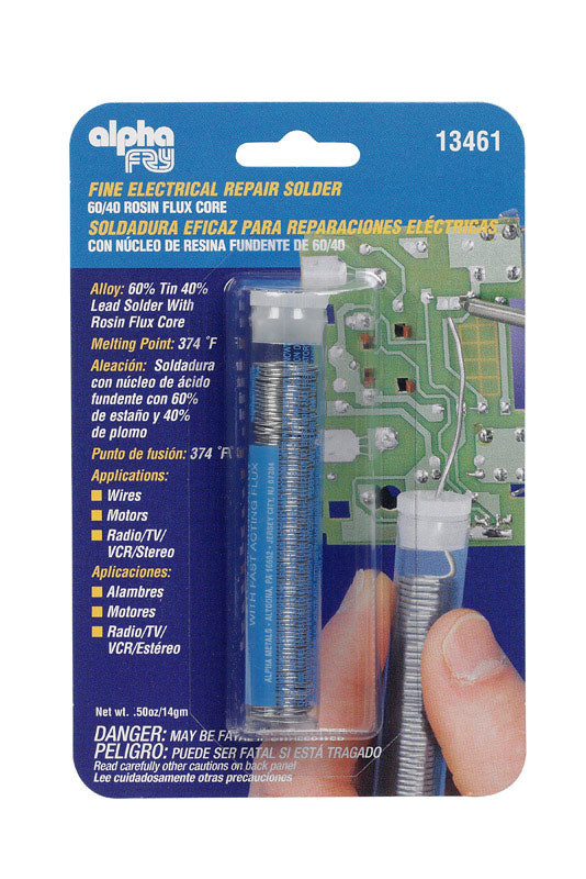 Alpha Fry 0.5 oz Repair Solder 0.03 in. D Tin/Lead 60/40