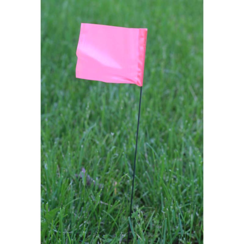 C.H. Hanson 21 in. Fluorescent Pink Marking Flags Polyvinyl 100 pk
