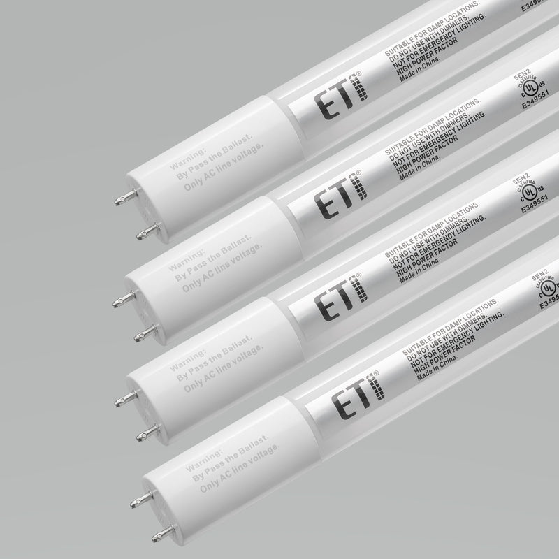 ETI LED Retrofit Kit 48 in. G13 Bi-Pin Tube Retrofit Kit 4 pk