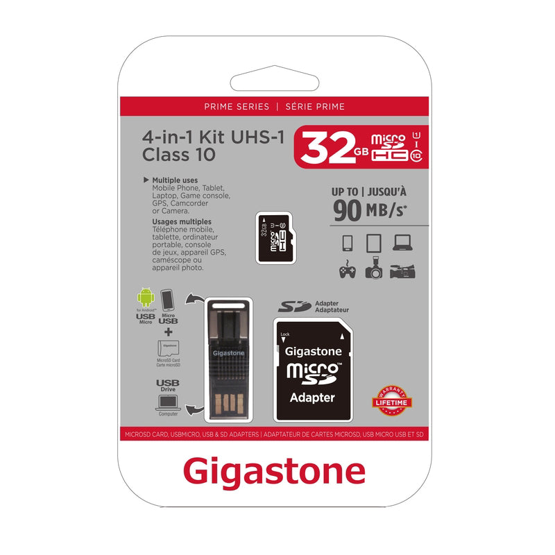 Gigastone 32 GB Micro SD Flash Memory Universal Pack