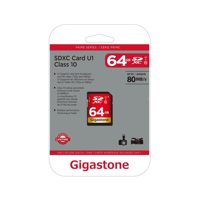 Gigastone 64 GB SDXC Flash Memory Card