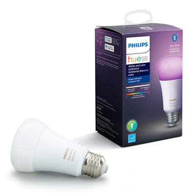Philips Hue A19 E26 (Medium) Smart-Enabled LED Bulb Color Changing 60 Watt Equivalence