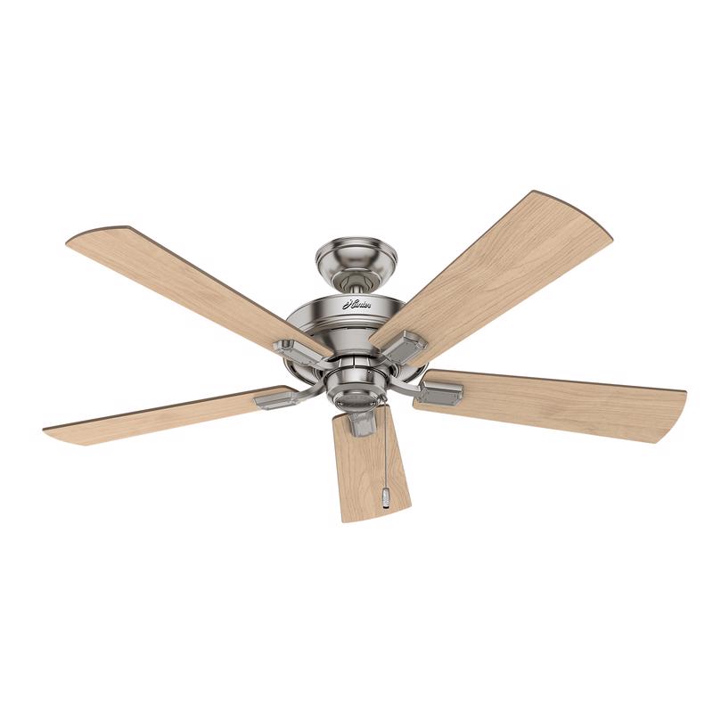 Hunter Crestfield 52 in. Brushed Nickel LED Indoor Ceiling Fan