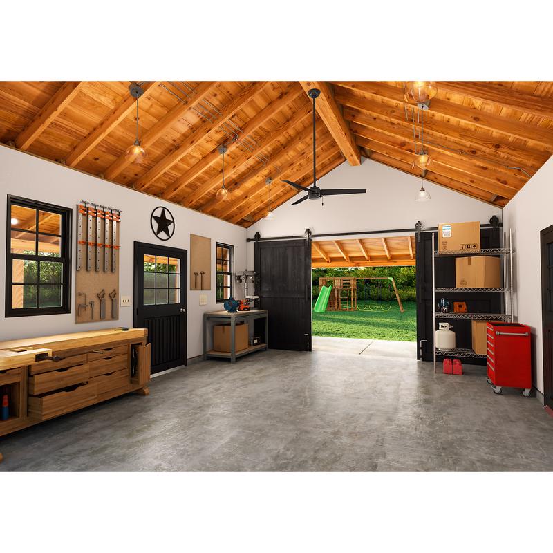 Hunter Cassius 52 in. Matte Black Outdoor Ceiling Fan